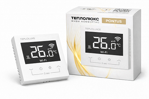 Терморегулятор электронный Теплолюкс Pontus wi-fi белый