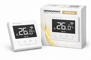 Терморегулятор электронный Теплолюкс Pontus wi-fi белый