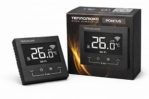 Терморегулятор электронный Теплолюкс Pontus wi-fi черный